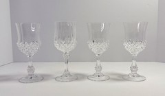 Cristal d’Arques Longchamp Crystal Wine Glasses Set of 4, 11.75 oz, Clear