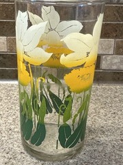 Vintage Anchor Hocking Daffodil Drinking Glass