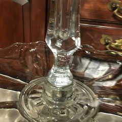 Duncan Miller Monticello or Tiffin #320 Large 3 Piece Epergne Clear 14 1/2″ Tall