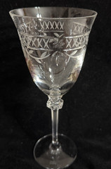 Royal Doulton Wellesley crystal water goblet set lot of six (6) in original box