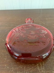Engraved Crystal Flask from Saint Louis Model 2