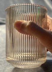 Vintage Heavy Ribbed Double Old Fashioned Glass