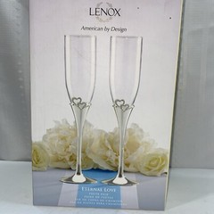 LENOX AMERICAN BY DESIGN “ETERNAL LOVE” FLUTE PAIR NIB