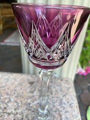 BACCARAT CRYSTAL RHINE WINE GLASS COLBERT COLOR MINT