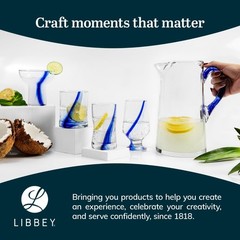 Set of 8 Durable Clear Stemmed Goblet Glasses – Artisan Inspired Water & Cocktai