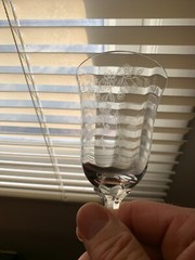 2 Lenox Garden Castle 6 5/8″ Wine Glasses – Pair-