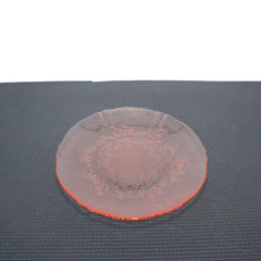 Arcoroc Crystal Rosa Pink Rosaline Pattern Salad Plate 7 1/2″