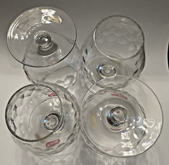 Svend Jensen Set Of 4 Cocktail Brandy Glasses Barware Danish KROSNO Poland MCM