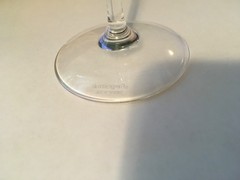 Kate Spade Downing cut crystal Cross-hatch 5 wine glasses 9″x3″ wide by Lenox