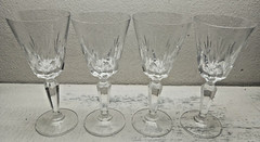 Set of 4 Mikasa Cambridge Cordials Glasses Crystal Stemware 4 3/4″t x 2 1/8″dia.