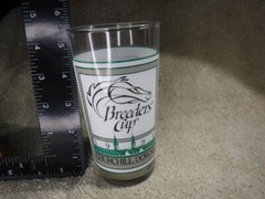 Vintage 1991 Breeders Cup Horse Racing Churchhill Downs Glass Tumbler