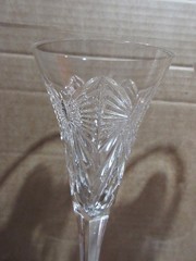 WATERFORD CRYSTAL CHAMPAGNE FLUTES 2 SIGNED JOHN CONNELLY RARE Millennium Series