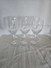 Lenox USA Clarity Lead Crystal Wine Glasses, 7.7/8″ Tall, Set Of 6 Made USA