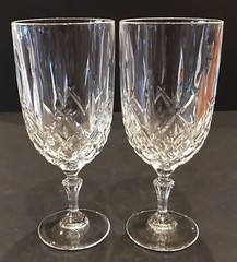 (2) Waterford Marquis Markham 18oz Iced Tea/Water Goblets 8-1/4″ Tall Beautiful