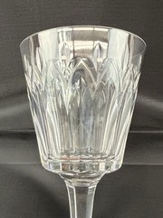 VTG 4 Stuart England Abbey Pattern Water Goblet Wine Glasses Discontinued Marked