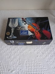8 Longchamp Cristal d’Arques 5 3/4 oz verra vin Wine Glasses 24% Lead Crystal