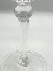 Rogaska Fine Crystal Gallia Slovenia Luxury Wine Glass Goblet Hand Etched 8”