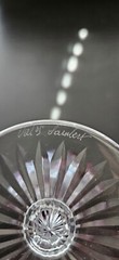 Vintage Val St Lambert Cranberry Cut To Clear Stemware Acid Etched Mark Set Of 4