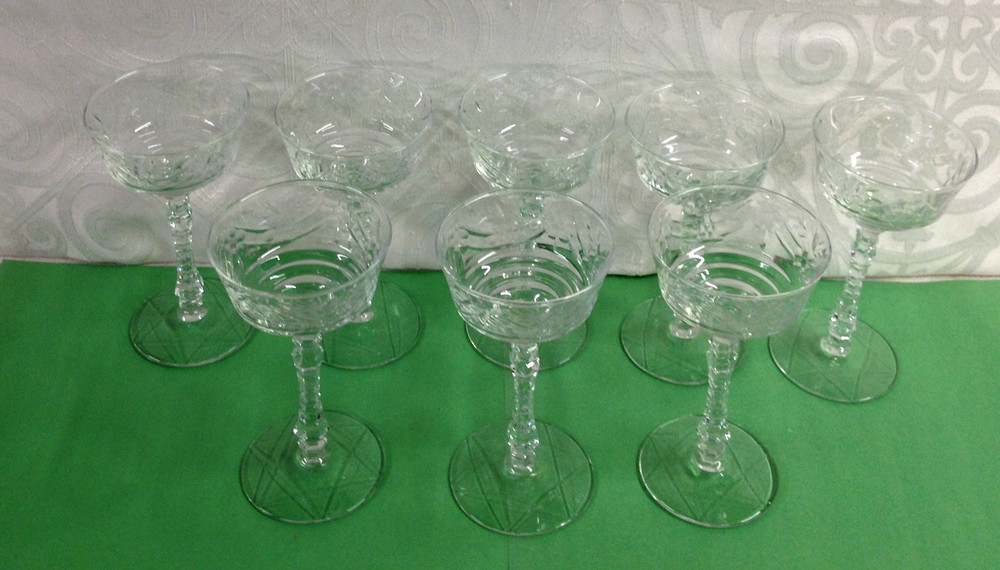 Rock Sharpe ARTIC ROSE Liquor Cocktail Glass (5 3/4″ Tall) – Set of 8 – NICE