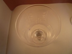 Vintage Mixed Frosted Leaves Teardrops Set of 3 Water Goblet Glasses