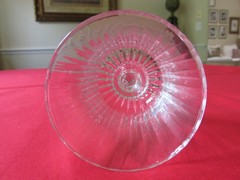 (4) Cristal D’Arques France MERIDIEN Vertical Ribbed Crystal Wine Glasses 5 1/4″