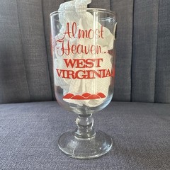 Weston WV Glass Almost Heaven Cup