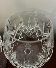 Vtg Set of 4 WATERFORD CRYSTAL Araglin Pattern Brandy Snifters Glasses IRELAND