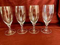 Vintage Open Twist Stem Iced Tea Gobletl Set of 4