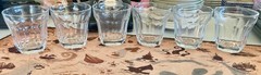 6 x Pasabahce Palaks Baroque Clear Glasses 10 Panel Old Fashioned Rocks Whiskey