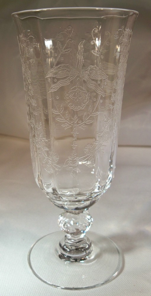 HEISEY ORCHID CRYSTAL #5025 5-OUNCE FTD JUICE TUMBLER!