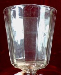 EAPG Goblet Inverted Prism King Son & Co Clear Glass 1883 #150