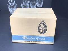 Waterford Lismore Crystal Claret Glasses in box. Lot of 6. 5 7/8″