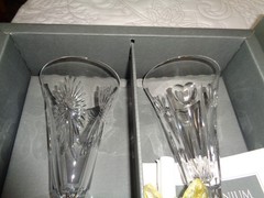 NEW -Waterford Crystal «Love Toasting Flute Pair» Millennium Collection 2000