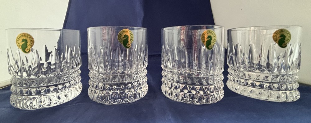 Waterford Crystal Lismore – Mini Double Old Fashioned Glasses – New – Set of 4