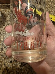 Vintage 1956 Jefferson Jackson Day Dinner Glass Louisville KY Democrat Rooster 2
