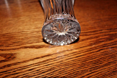 Vintage Noritake Vase 1970 Bleikristall w/Distinct Vertical Ribbed Design