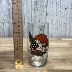 Vintage SEARS MERRY MUSHROOM GLASSES TUMBLERS set of 9