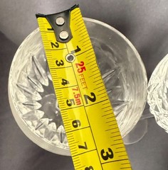 Pair of Waterford Wynnewood Crystal Wine Glasses 8″