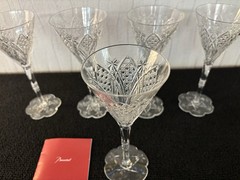 5 Wine Glasses Model Elbeuf Crystal From BACCARAT (Price Per Unit)