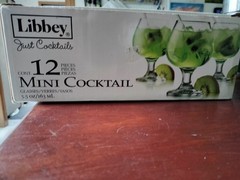 Libbey Mini Cocktail Glasses-5.5 Oz.-Set Of 12-NEW IN ORIG OPEN BOX