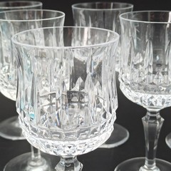 SÈVRES – 6 Red Wine Glasses In Crystal Model SAVANNAH