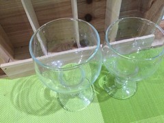 VTG Anchor Hocking Hollow Stem Beer Stout Glasses Set of 2 Barware Retro 2 SIZES