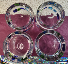 Global Amici Harlequin Confetti High Ball Glasses 4 pcs Heavy Hand-Blown Italy