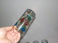 MCM 8 Grapes Pattern High Ball Glasses Tumblers Continental Can Company CCC