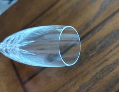 Fluted Champagne Firelight Platinum by LENOX Set of 2 Discontinued 9.5″H