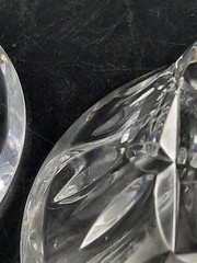 Set of 2 Vintage Waterford Cut Crystal 5″ Finger Bowls Dishes