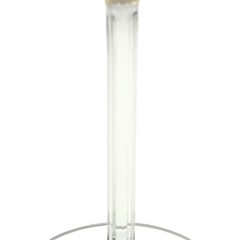 Vntg Cristalleria Fumo Crystal Hand Made Amber Top Column Stemware Italy 1970’s