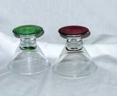 Short Liquor Cocktail Glasses Martini Dessert Cosmopolitan Shot Green & Ruby