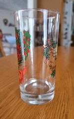 Twelve Days of Christmas Glass 10 oz. Tumbler 3rd Day Three French Hens