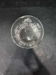 Georges Briard Butterfly Rocks Cocktail Glass Textured Single Vintage 4”